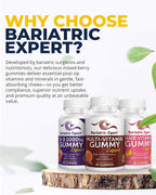 Pack Triple de Multivitamínicos Bariátricos - Gominolas Multivitamínicas, Vitamina D3 y Cabello