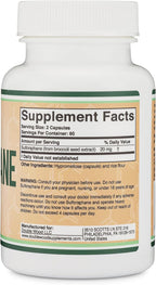 Sulforaphane Supplement - 20 mg de Sulforafano por Porción (120 Cápsulas) Extracto de Brócoli, Vegano - Double Wood