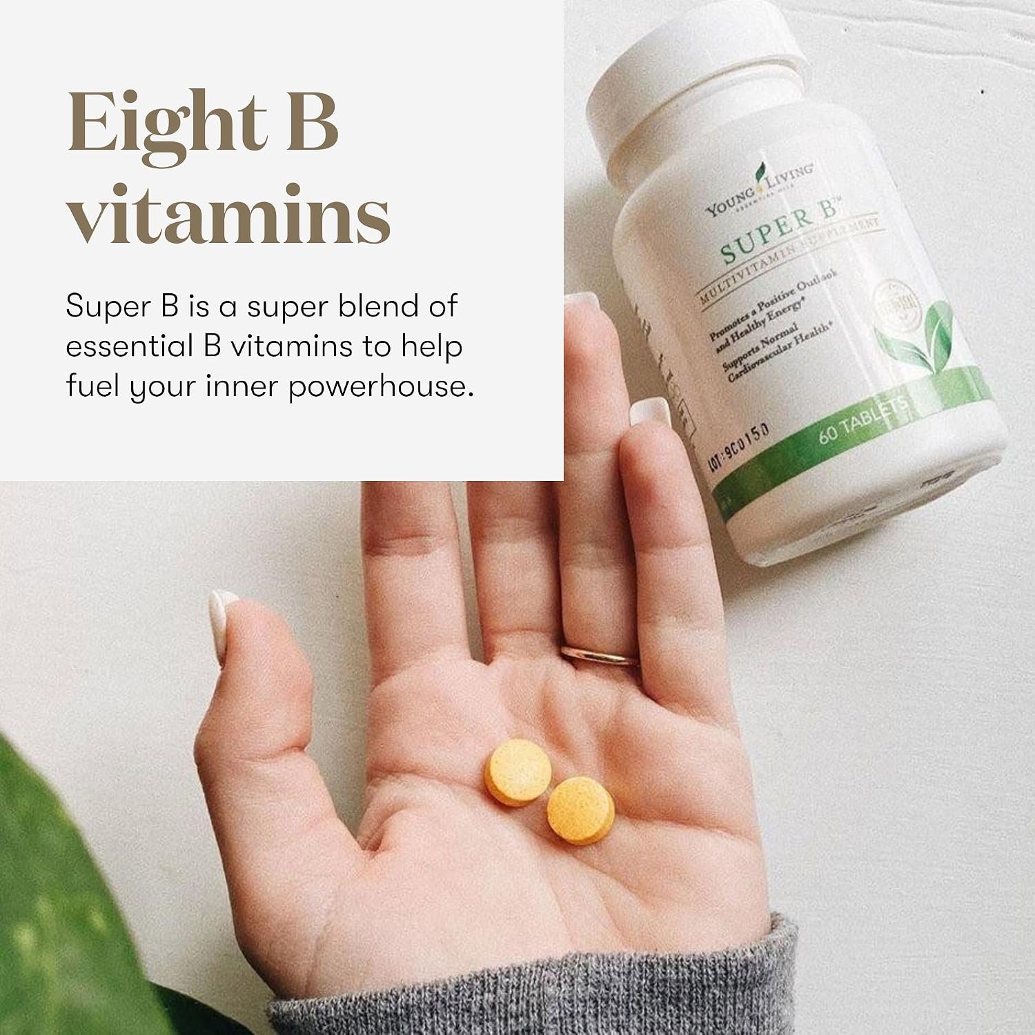 Young Living Super B Tablets - Vitamin B Complex with Minerals - 60 Tablets