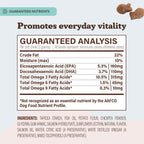 Natural Dog Company Masticables de Salmón Salvaje de Alaska para Perros - Suplemento de Omega 3 con EPA y DHA, 90 Unidades