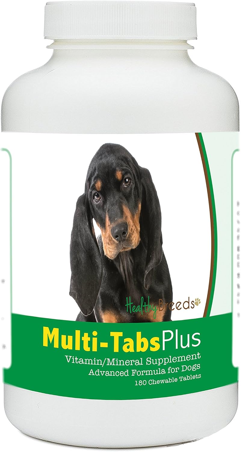 Healthy Breeds Multi-Tabs Plus Complemento Multivitamínico para Perros - 180 Comprimidos Masticables Sabor Hígado