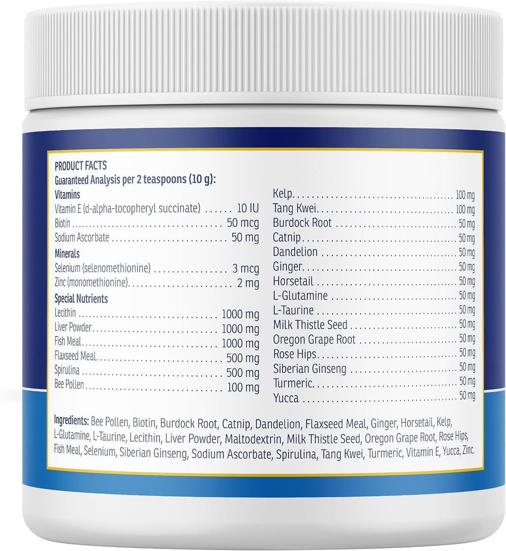 Rx Vitamins Apoyo Nutricional - Combinación de Vitaminas, Minerales y Compuestos Esenciales para Perros y Gatos - 257g
