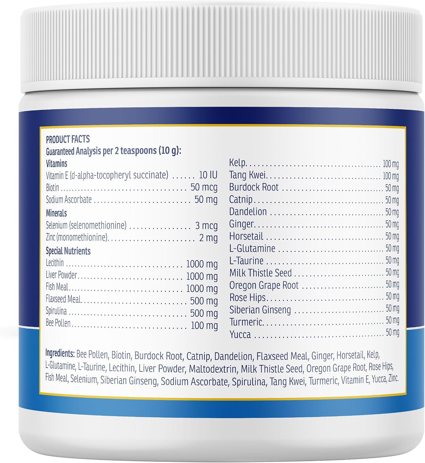 Rx Vitamins Apoyo Nutricional - Combinación de Vitaminas, Minerales y Compuestos Esenciales para Perros y Gatos - 257g