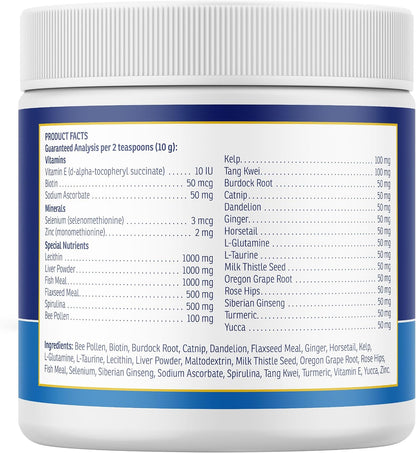 Rx Vitamins Apoyo Nutricional - Combinación de Vitaminas, Minerales y Compuestos Esenciales para Perros y Gatos - 257g – Image 7