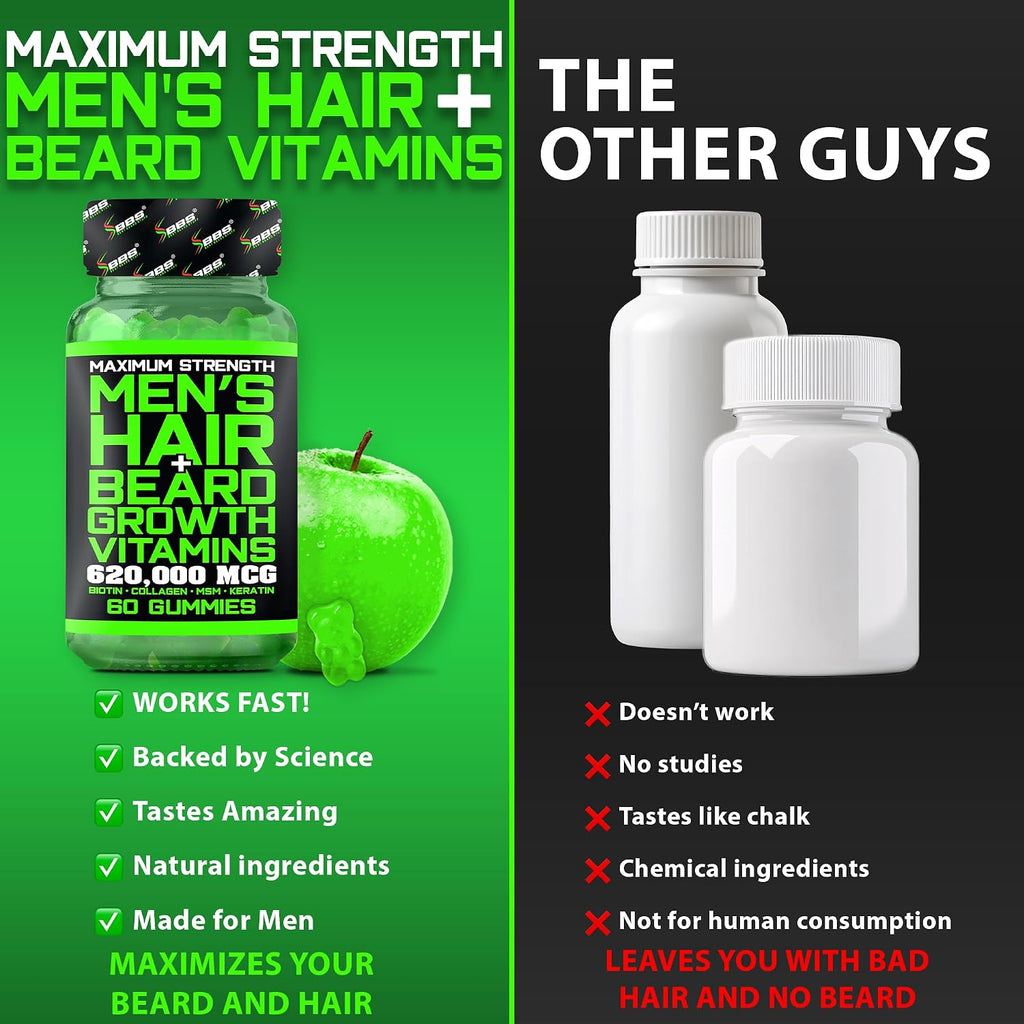 BBS Best Beard Stuff Gominolas de Biotina - 620,000mcg