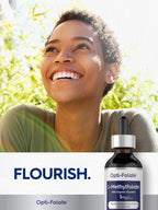 Carlyle L-Methylfolate Gotas 1 mg, 60 ml - Complemento Alimenticio Líquido Sublingual con Glicerina Orgánica