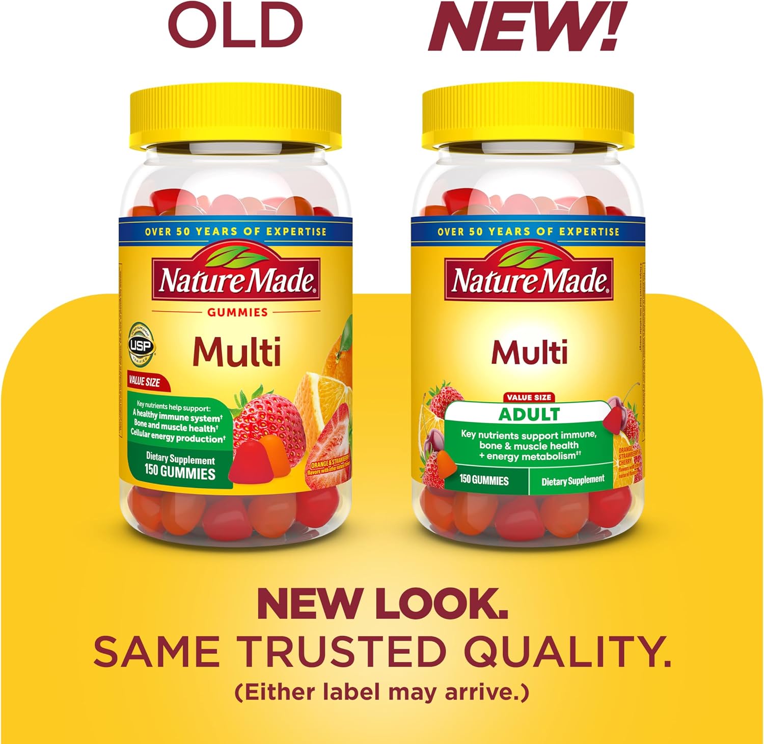 Nature Made Multivitamin Gummies – Multivitamin Gummies for Men and Women, 150 Gummies (75-Day Supply)