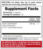 FITO MEDIC'S Green Lipped Mussel | Mejillón de Labios Verdes | 120 Cápsulas | 400 mg