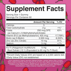 MARYRUTH'S Organics Biotin Gummies - Gominolas de Biotina 2500 μg | Sin Azúcar | Vegano | 60 Unidades
