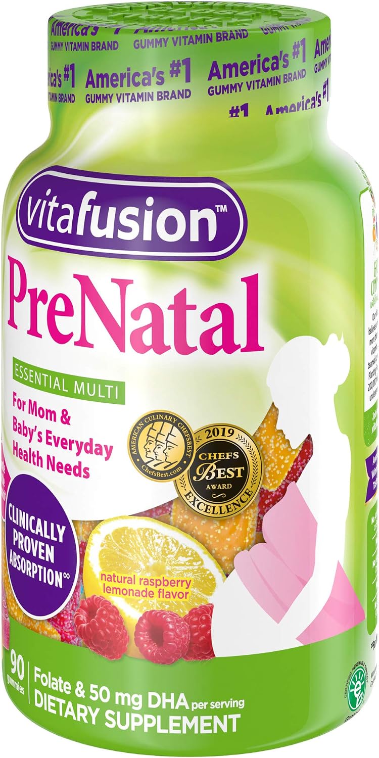 Vitafusion Vitaminas Prenatales en Gominolas, 90 unidades
