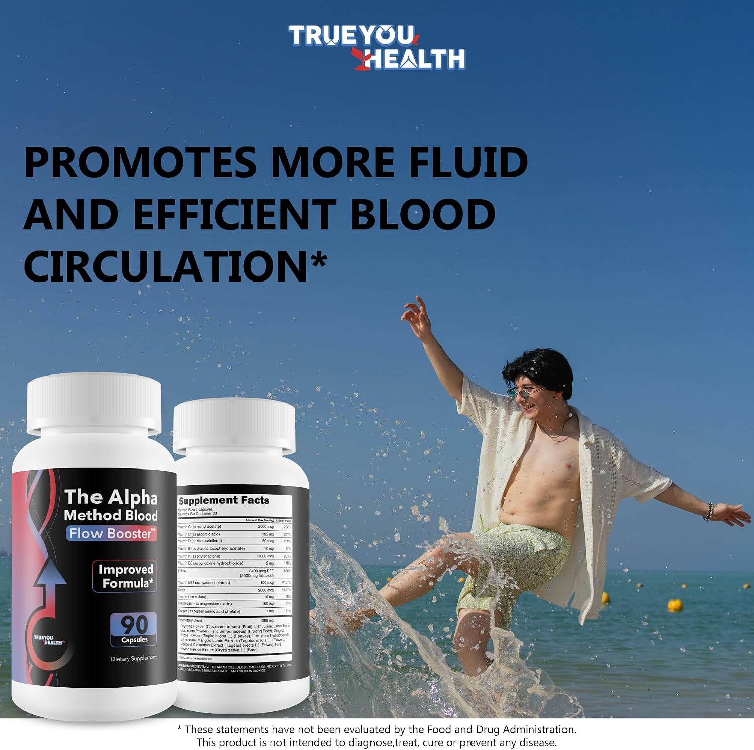 The Alpha Method Blood Flow Booster - Complemento para la Circulación Sanguínea en Hombres