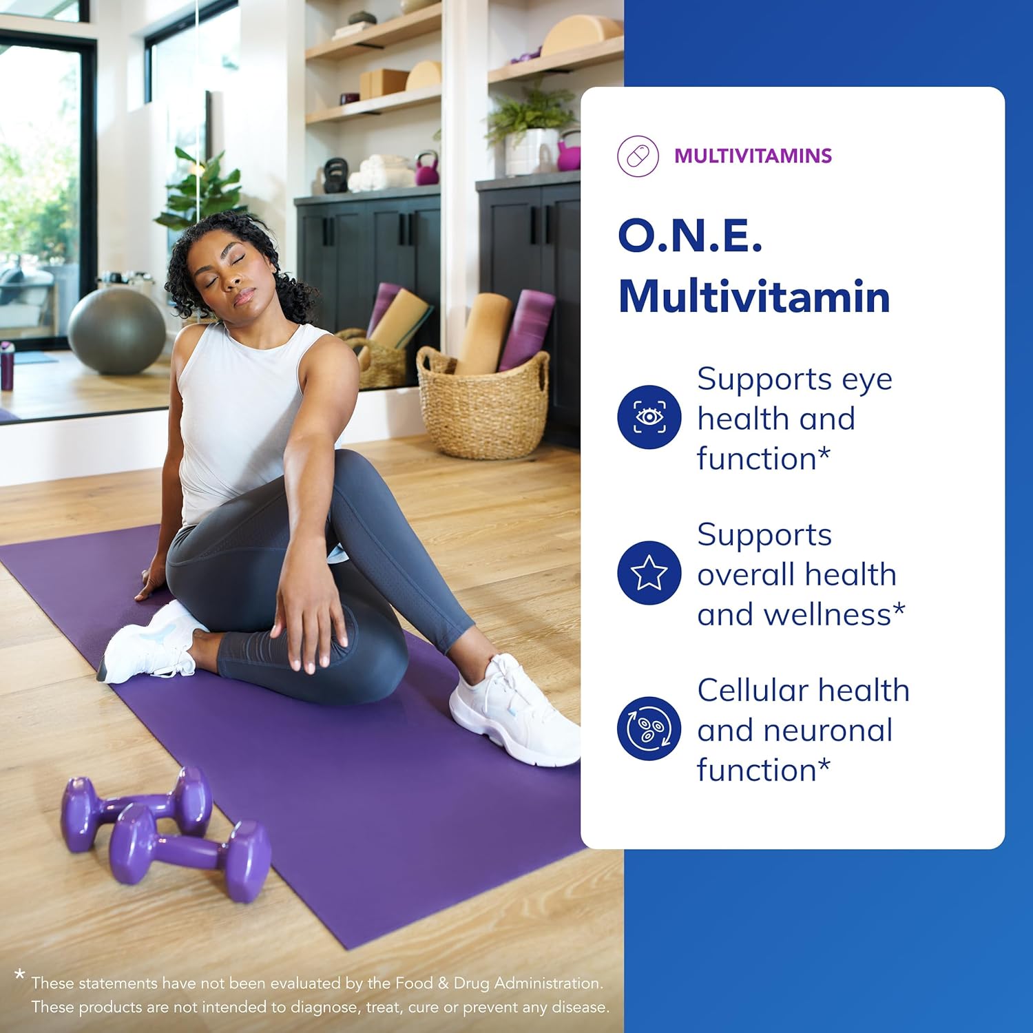 Pure Encapsulations O.N.E. Multivitamin - Multivitamínico diario con complejo antioxidante Metafolin, CoQ10 y Luteína para apoyar la visión, función cognitiva y salud celular - 60 cápsulas
