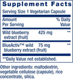 Life Extension Extracto de Arándano Silvestre, 60 cápsulas vegetarianas