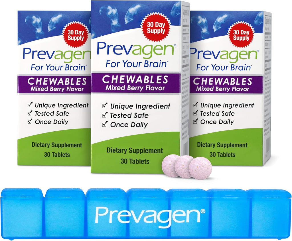 Prevagen Regular Strength Comprimidos Masticables Sabor Mixed Berry - 90 Unidades (Suministro para 3 Meses)
