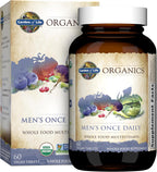 Garden of Life Once Daily Multivitamínico para Hombres - Alimentos Integrales, Orgánico, 60 Comprimidos