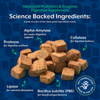 NaturVet Probióticos y Enzimas Avanzados PB6 - Masticables para Perros - Sabor Bacon Ahumado - 240 Unidades