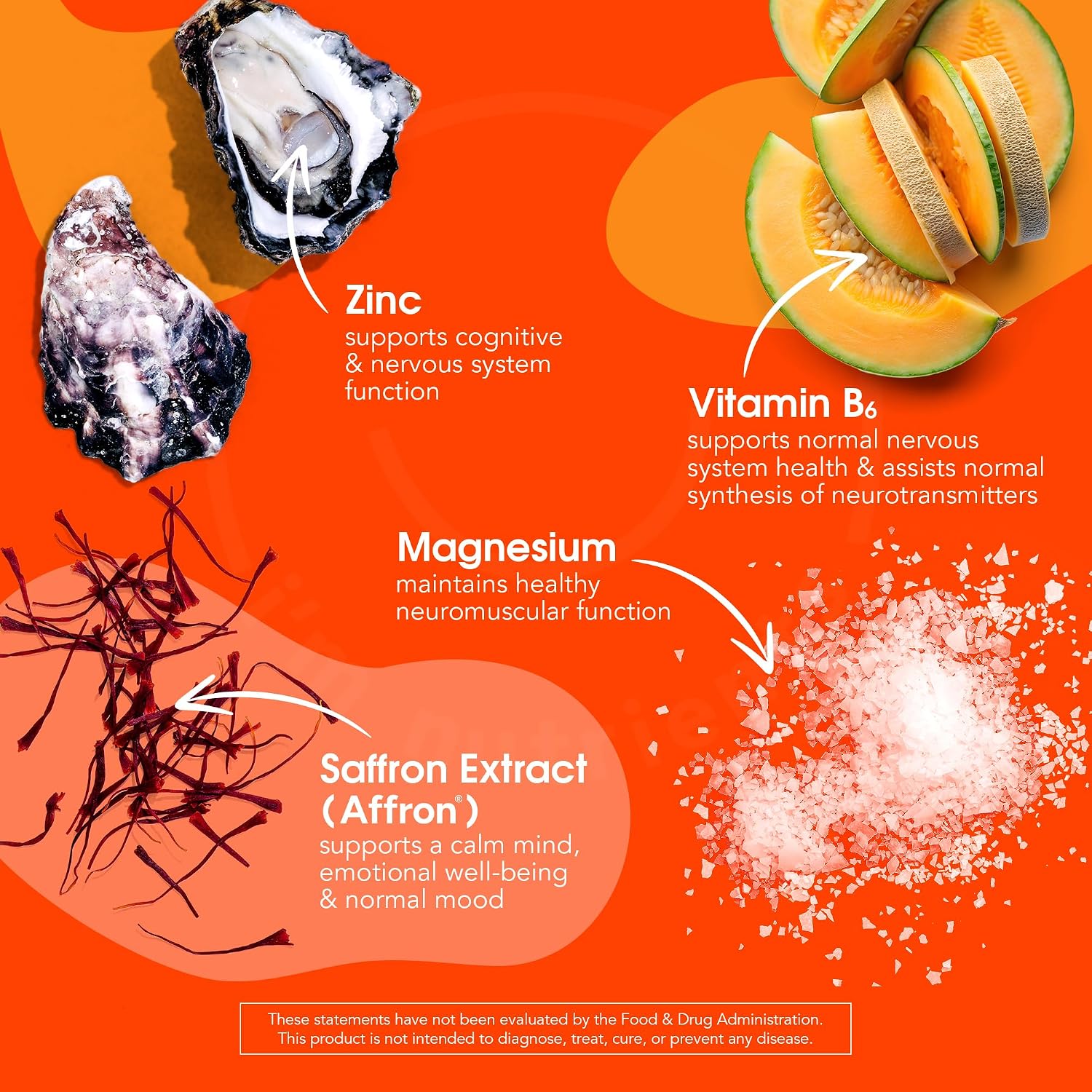 I’m Nutrients Calm Mind | Suplemento para Niños con Azafrán, Magnesio, Vitamina B6 y Zinc | Sabor Natural | 60 Comprimidos Masticables