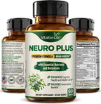 Neuro Plus Brain Supplement - Nootrópico para Memoria, Enfoque y Claridad - 60 Cápsulas