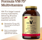 Solgar VM-75, 180 Tablets - Multivitamin with Cheated Minerals