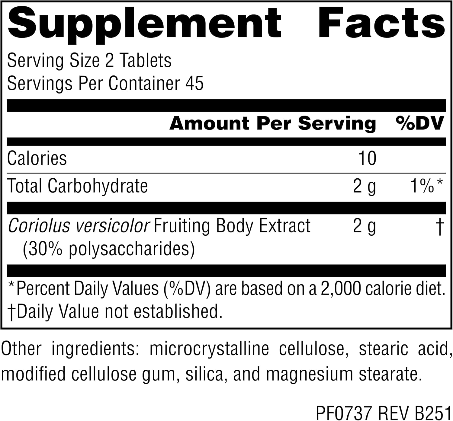 Planetary Herbals Coriolus Full Spectrum 1000mg - 90 Comprimidos