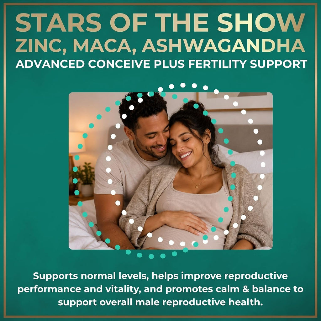 Suplemento de Fertilidad para Hombres - Maca, Ashwagandha, Zinc - Wild Fuel (120 Cápsulas)