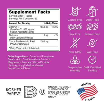 Zahler Vitamina C 1000mg con Bioflavonoides – 90 Comprimidos – Image 5