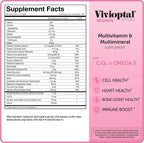 Vivioptal, Mujer, Suplemento Multivitamínico y Multimineral, 90 Cápsulas Blandas
