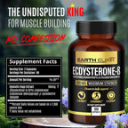 Earth Elixir Ecdysterone 900mg (180 Cápsulas) – Suplemento Deportivo con Beta-Ecdysterona y Ciclodextrina para Máxima Biodisponibilidad