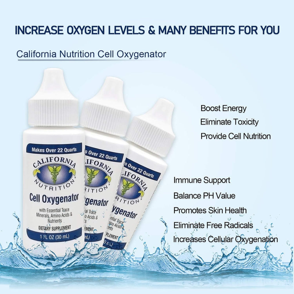 Cell Oxygenator Gotas de Oxígeno Líquido - Pack de 10 (30ml cada una)