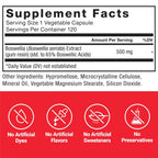 Force Factor Extracto de Boswellia Serrata - 120 Cápsulas - Apoyo Articular e Inmune