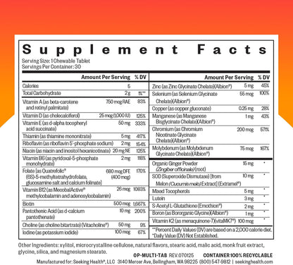 Seeking Health Optimal Multivitamin Chewable – Función inmunitaria: La vitamina D contribuye al funcionamiento – Image 2