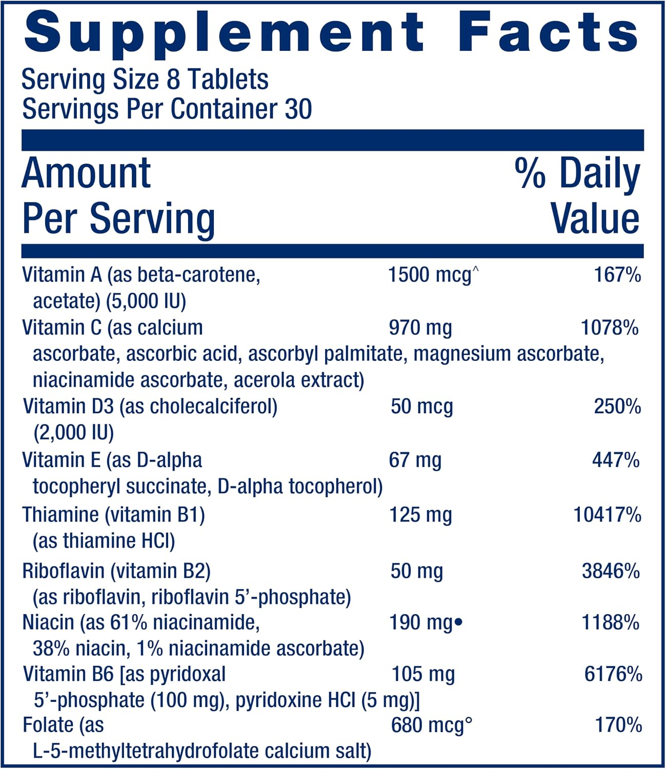 Life Extension Mix™ Tabletas sin Cobre, Fórmula Avanzada de Vitaminas, Minerales, Frutas y Verduras, 240 Tabletas