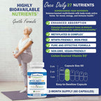 Power By Naturals Methyl Multi One - Multivitamínico Metilado Sin Hierro con 5-MTHF, Metilcobalamina y CoQ10 - 60 Cápsulas