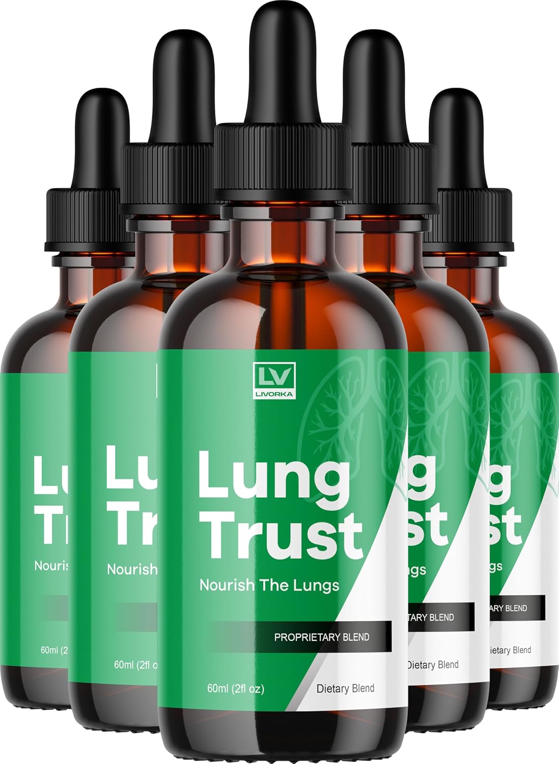Lung Trust Liquid Drops (5 Pack) – 150 Días de Suministro
