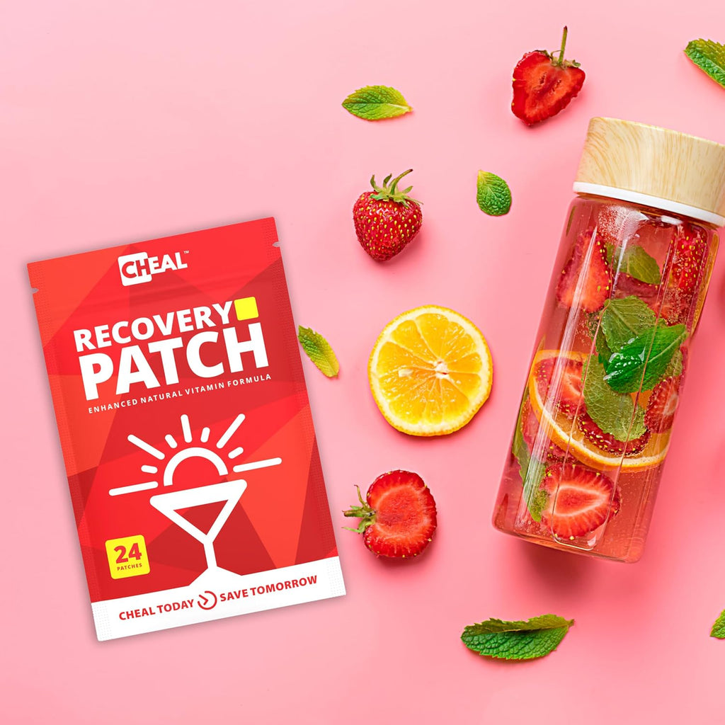 CHEAL Recovery Patches - 24 Parches - Complejo B para Recuperación - 100% Natural, Transparentes e Impermeables
