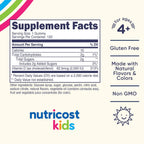 Nutricost Gomitas de Vitamina D3 para Niños 2500 UI (62.5 mcg), 120 Gomitas - Sabor a Bayas Mixtas
