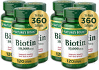 Nature's Bounty Biotina 10.000 mcg, 250 Cápsulas Blandas de Liberación Rápida