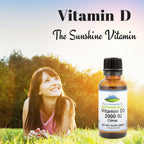 Pure Mountain Botanicals Vitamina D3 Líquida 2000 UI - Gotas con Sabor Natural a Naranja y Limón en Aceite MCT - 30 ml