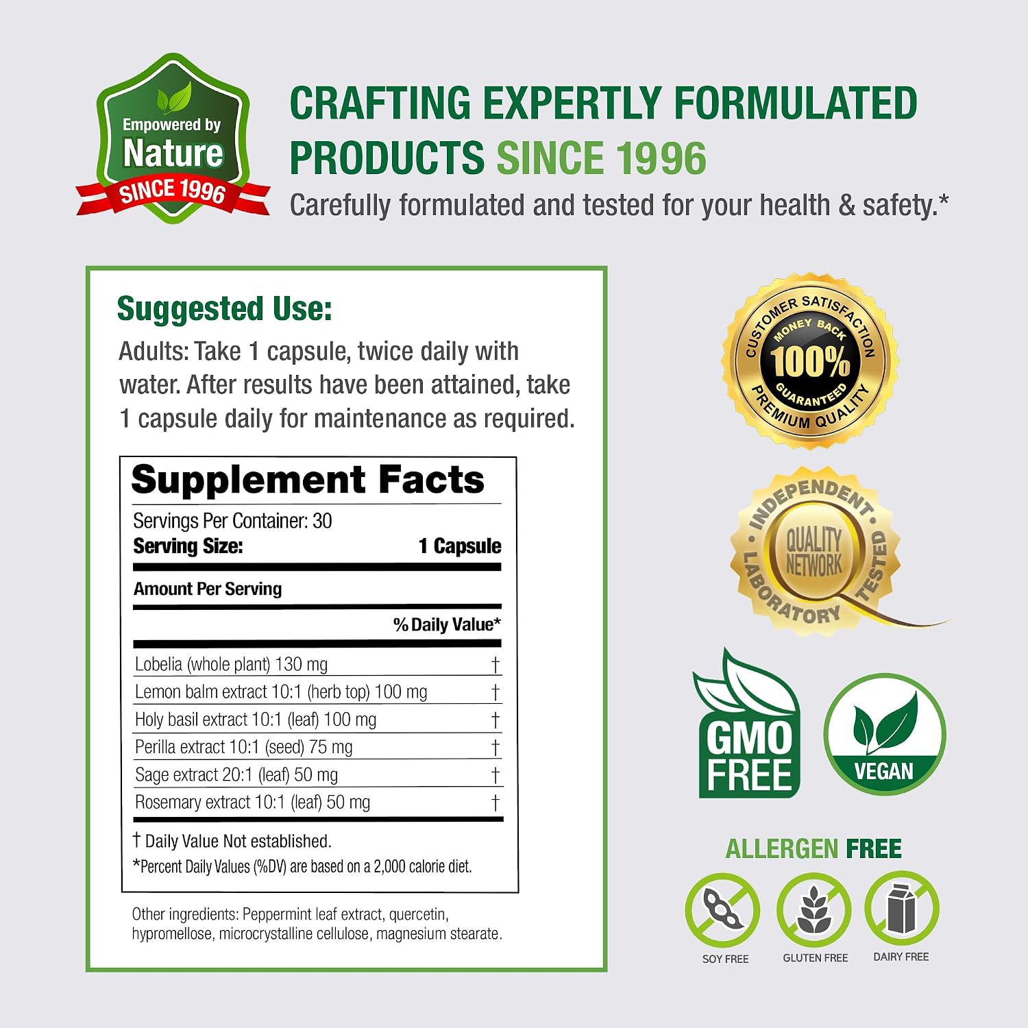 Bell Histamine Balance - Natural Histamine Balance Supplement, 30 Vegetable Capsules