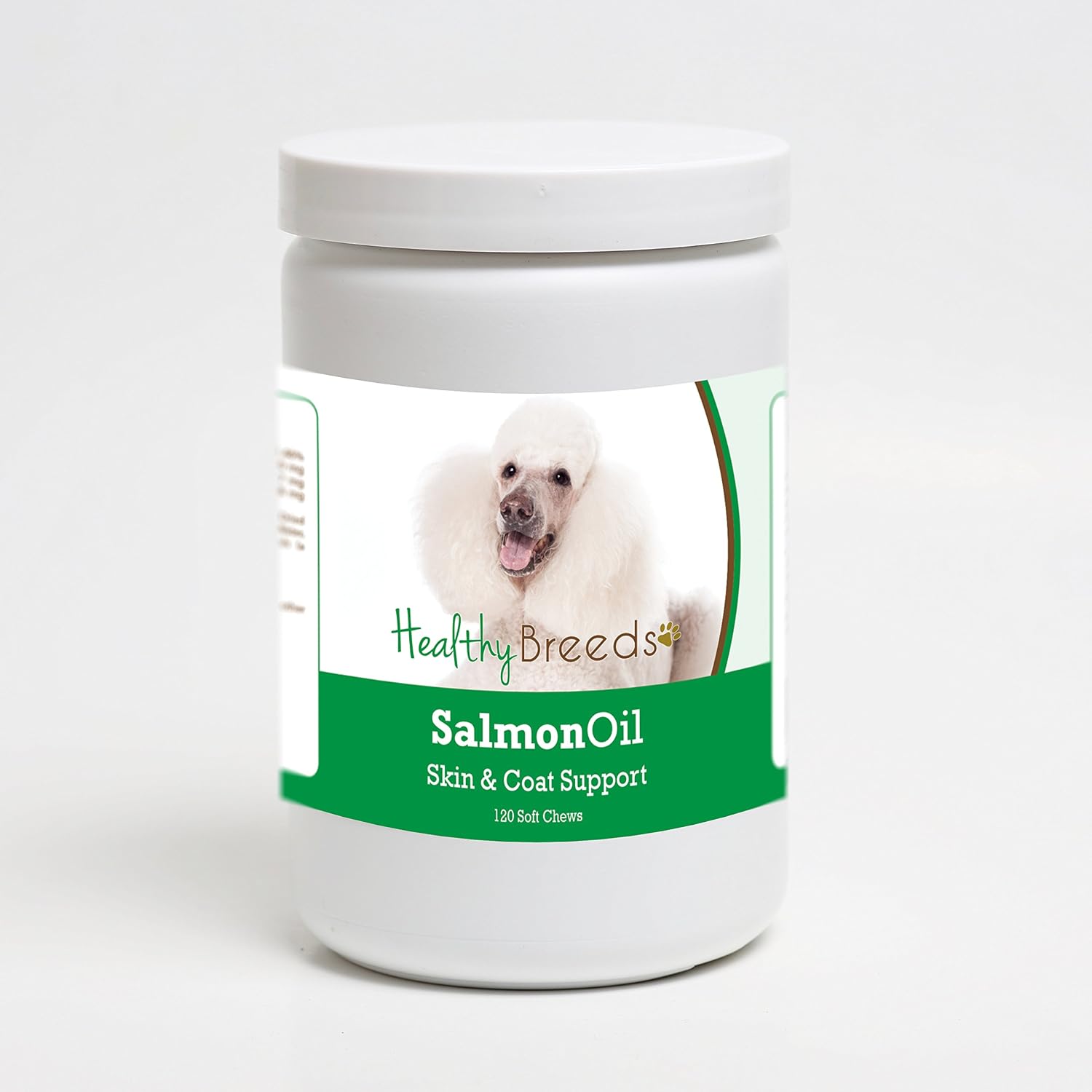 Healthy Breeds Masticables de Aceite de Salmón para Perros Raza Poodle 120 unidades