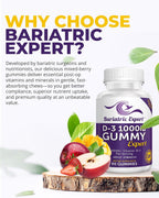 Bariatric Expert D3 Vitamina – Suplemento alimenticio de disolución rápida para adultos después de cirugía bariátrica, 90 unidades