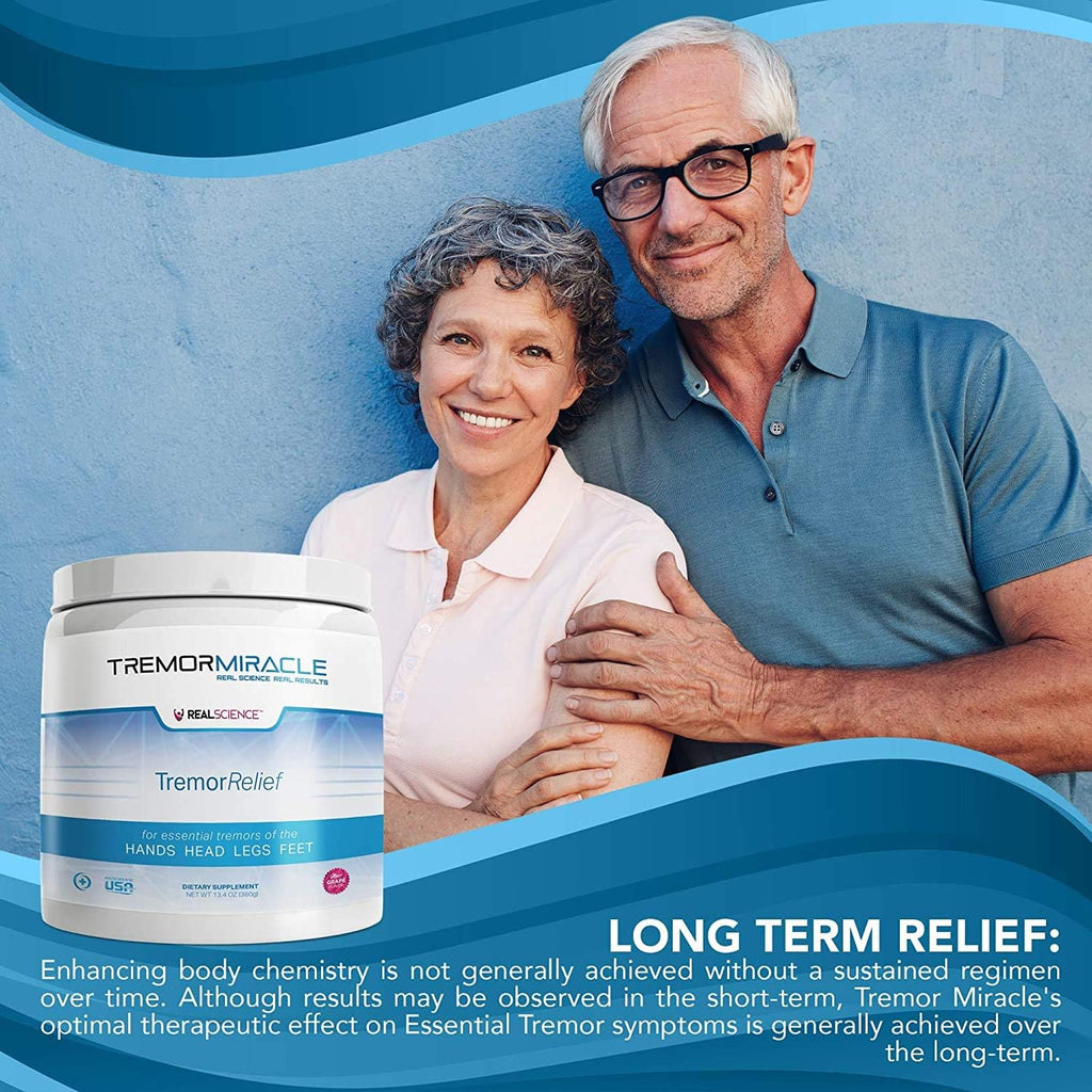 Tremor Miracle - Complemento Herbal en Polvo para Temblores Esenciales, Sabor Uva (381 g)