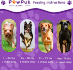 Pawpuk Paws Suplemento Multifuncional para Perros con Silimarina, Mejillón de Labio Verde, Glucosamina, MSM, Aceite de Salmón, Probióticos, Co-Q10, NMN