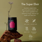 WelleCo The Super Elixir Daily Greens Powder – Mezcla de frutos rojos (300g)