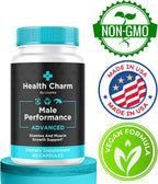 Health Charm (3 Pack) – Cápsulas Multivitamínicas para Hombres, 180 Cápsulas (3 Meses)