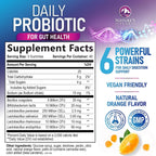 Nature's Peak Gomitas Probióticas – 6 Cepas, 5 mil millones UFC – Apoyo Digestivo e Inmune – 120 Gomitas
