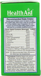 Health Aid NeuroForte Complejo B con Aminoácidos - 30 Comprimidos