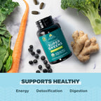 Ancient Nutrition Supergreens Energizer, Comprimidos Orgánicos con Cafeína, 90 uds
