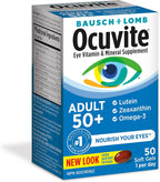 Ocuvite 50+ Suplemento Multivitamínico para la Visión, 50 Cápsulas Blandas