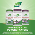Nature's Way Premium Hem-Care, Mezcla única para la salud de las venas, con Vitaminas C y E, Colina, Calcio, Fósforo, Extracto de Castaño de Indias y Extracto de Sophora Japonica, 90 Cápsulas